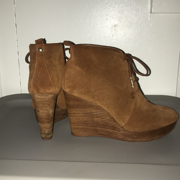 MK Tan Booties/Wedges - Picture 3 of 4